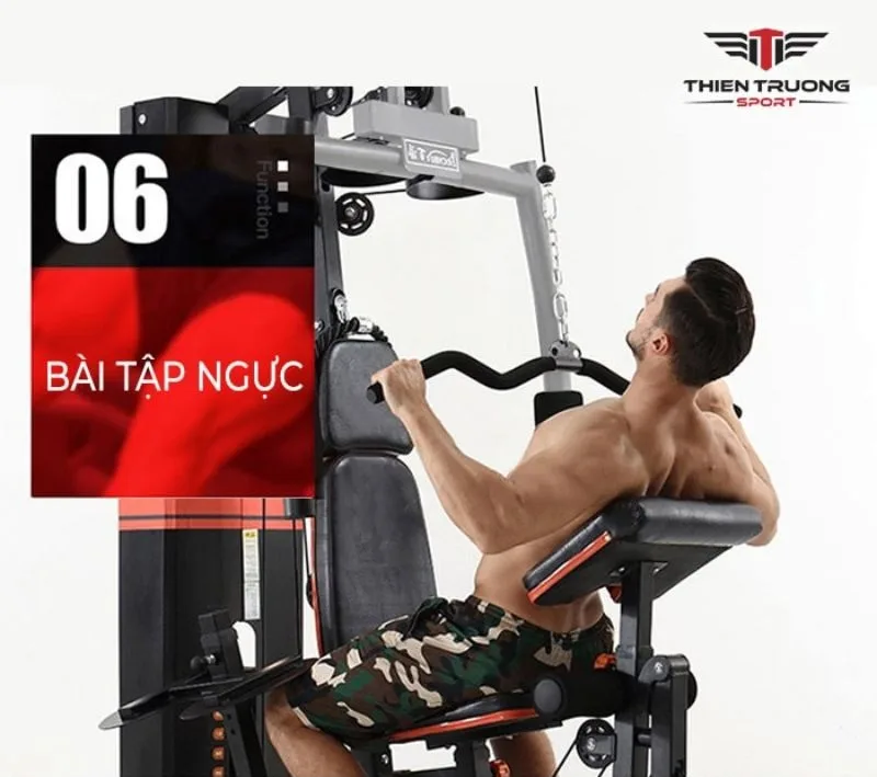 Bài tập ngực cùng giàn tạ đa năng HQ-708