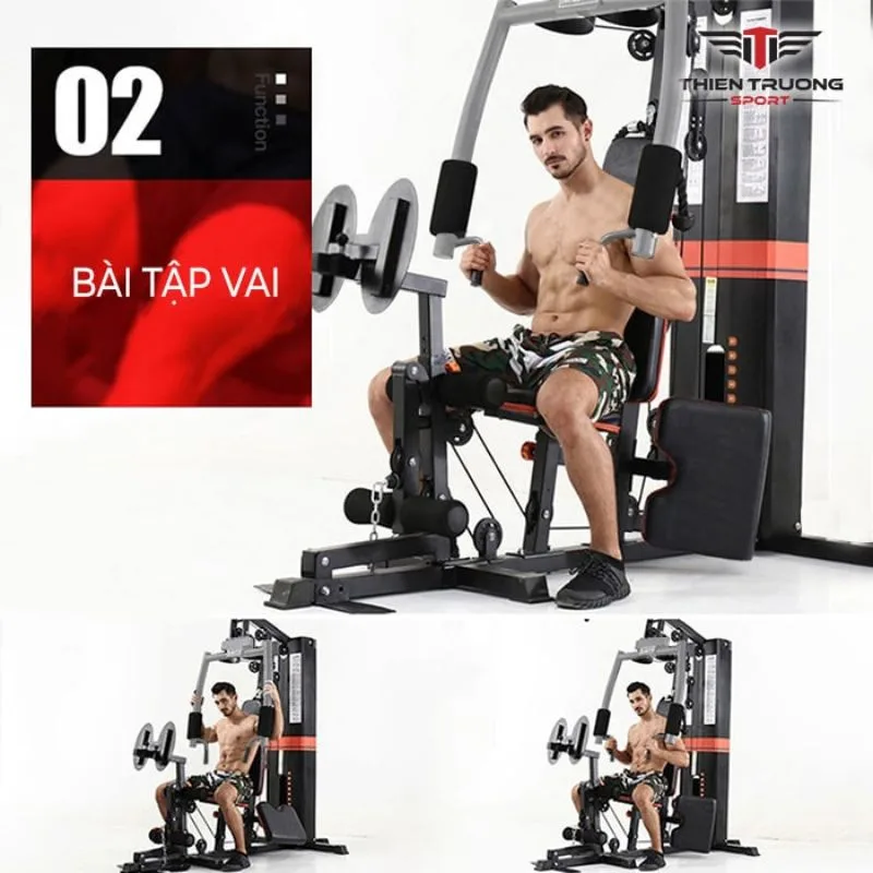 Bài tập vai cùng giàn tạ đa năng HQ-708