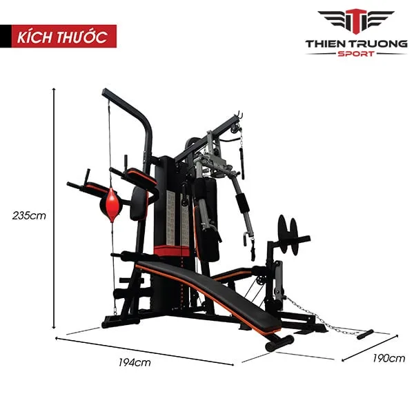 Kích thước giàn tạ đa năng HQ-808I