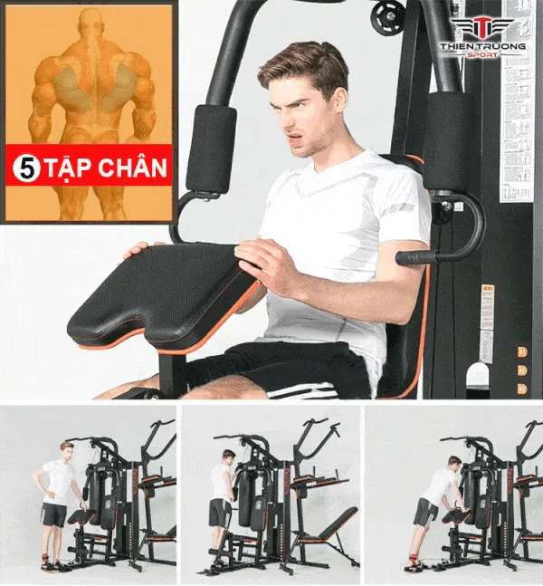 Tập chân với giàn tạ HQ-808P