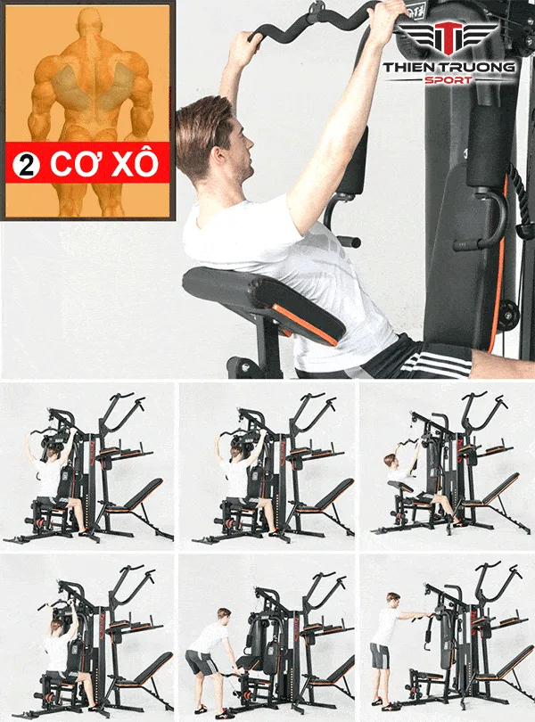 Kéo xô với giàn tạ HQ-808P