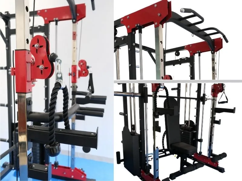 Khung gánh tạ đa năng HQ-K11 trang bị đầy đủ phụ kiện tập luyện
