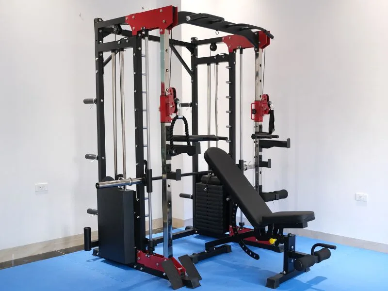 Khung giàn tạ làm từ thép hộp chịu lực tốt và bền bỉ
