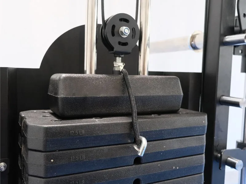Bộ đĩa tạ đi kèm giàn tạ có tổng trọng lượng là 68kg