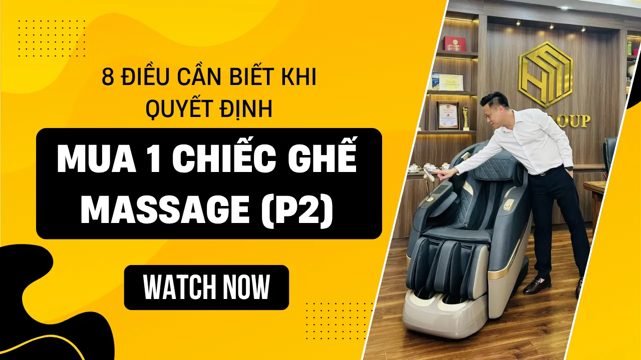 8 điều cần phải biết trước khi quyết định mua 1 chiếc ghế massage | Phần 2