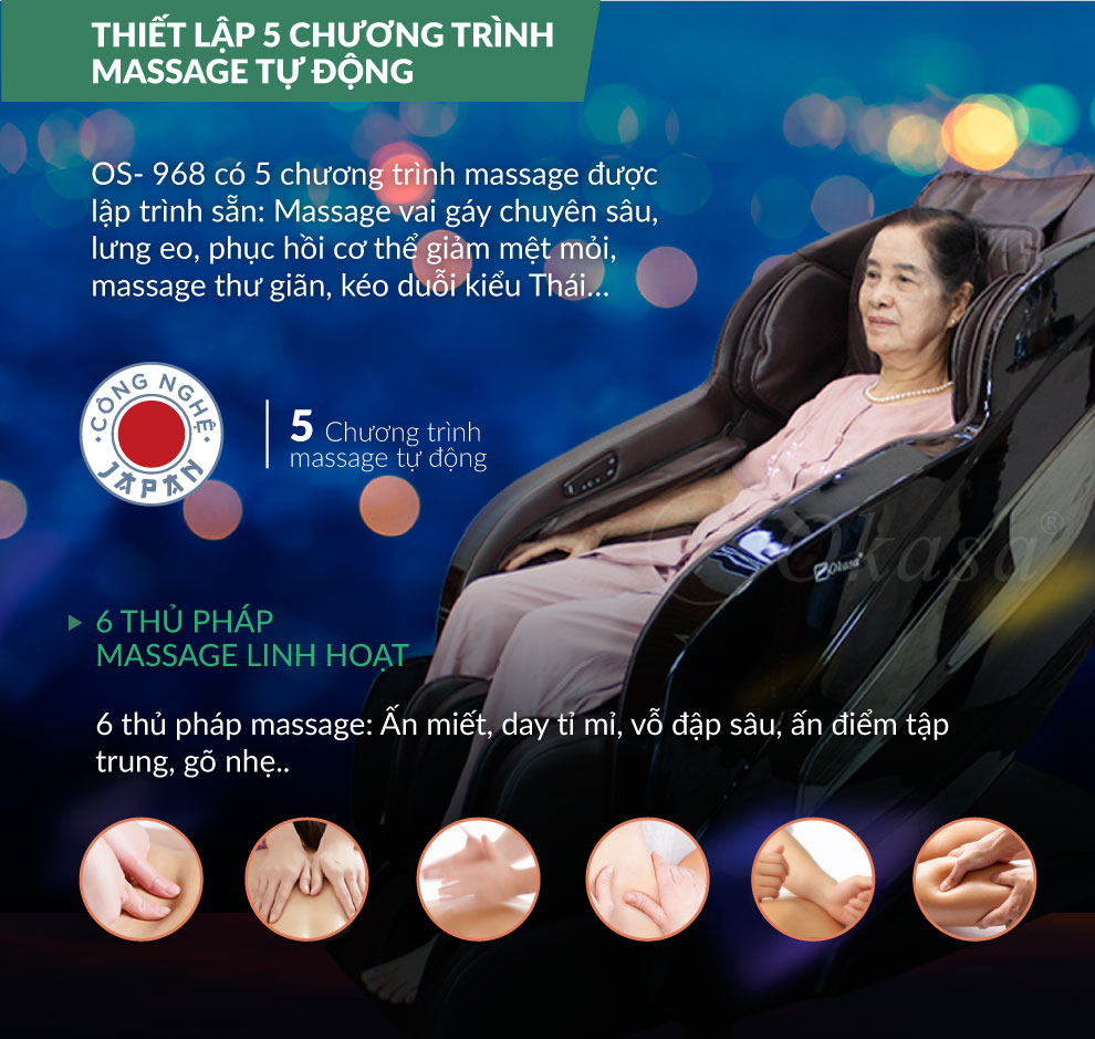 Ghế massage lưng có công dụng gì?
